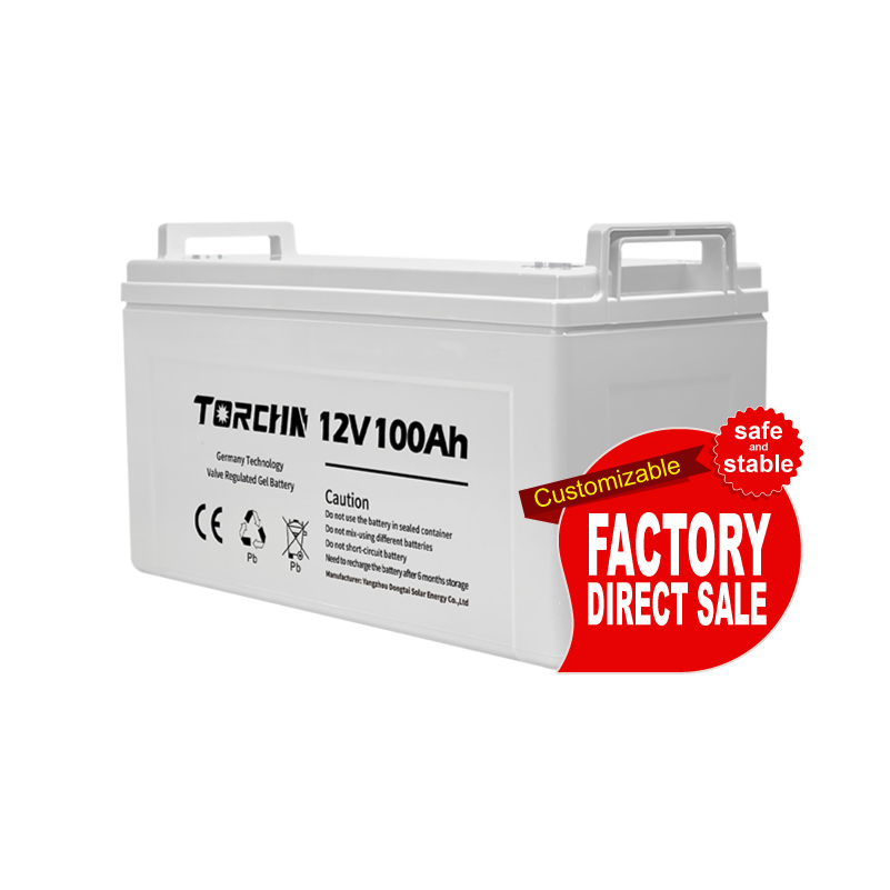 TORCHN 12V 100Ah uzglabāšana Izmantojiet gēla akumulatoru